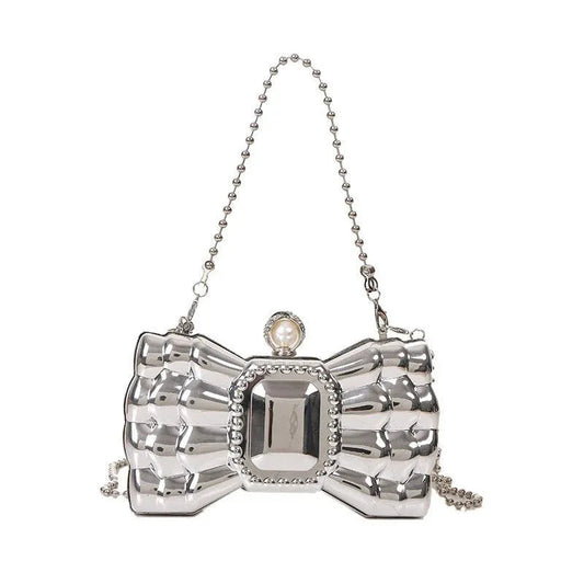 Bow Tie Shaped Chain Handbag For Women
