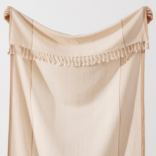 Strandhandduk beige handduksset