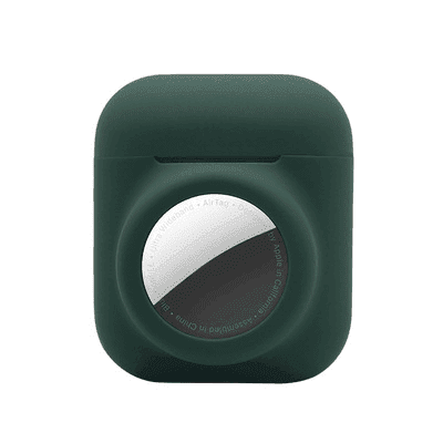 FMW™ - Airpods-hållare i silikon med inbyggd AirTag-hållare