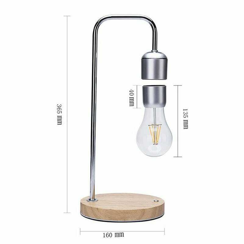 LeviLamp - Svävande Bordslampa - Magnetisk LED-lampa med inbyggd trådlös laddning