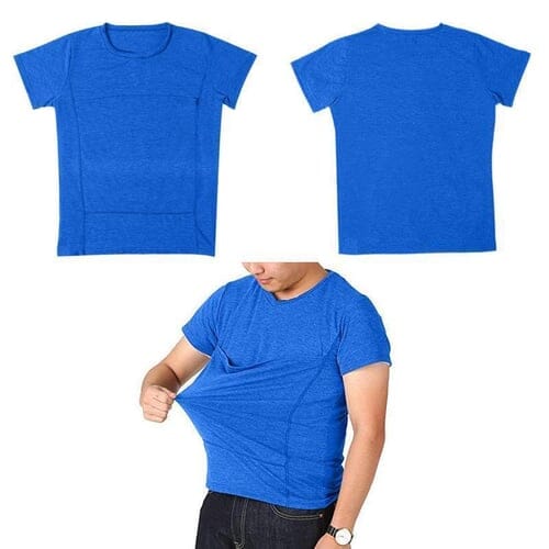 T-shirt med känguruficka