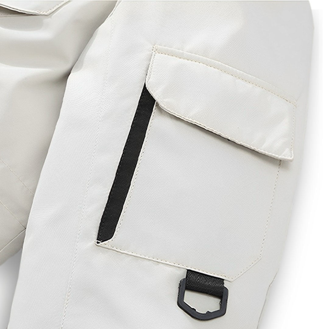 White XL Winter Fur Hooded Down Jacket Stylish Lightweight Quilted Warm Puffer Coat