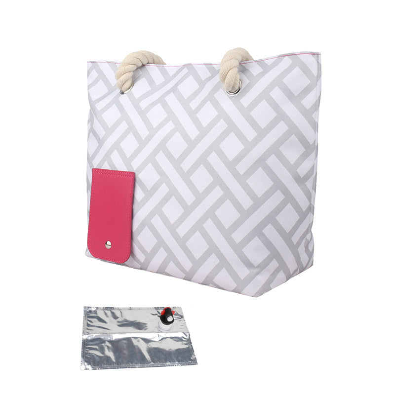 Insulated Tote Bag with Drink Dispenser