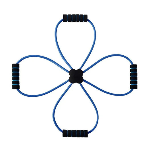 Versatile Eight Character Puller Resistance Band For Exercise And Fitness
