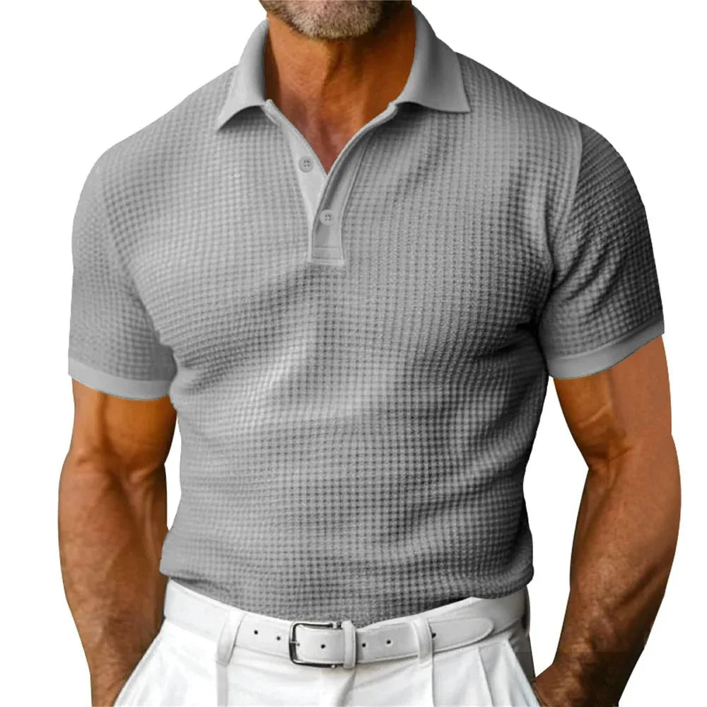 Short Sleeve Polo Shirt Men's Fashion Summer Lapel Shirt