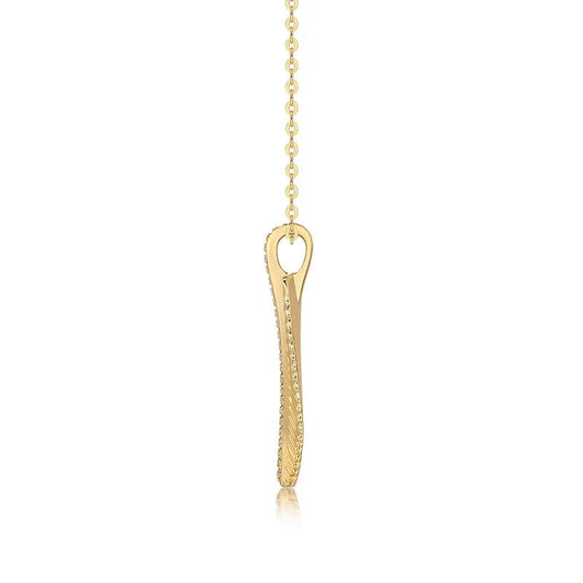Top-Quality Moissanite Fallen Leaf Starlight Pendant SS925 Silver And Gold-Plated Necklace