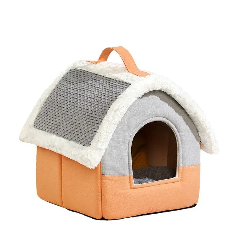 Foldable Pet Cat Dog House Kennel Sofa Bed Mat For Small And Medium Dogs, Cats, And Other Pets of Similar Size
