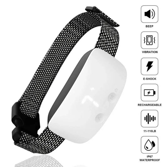 Pet Dog Training Collar Bark Stopper Trainer With Digital LED Display Screen