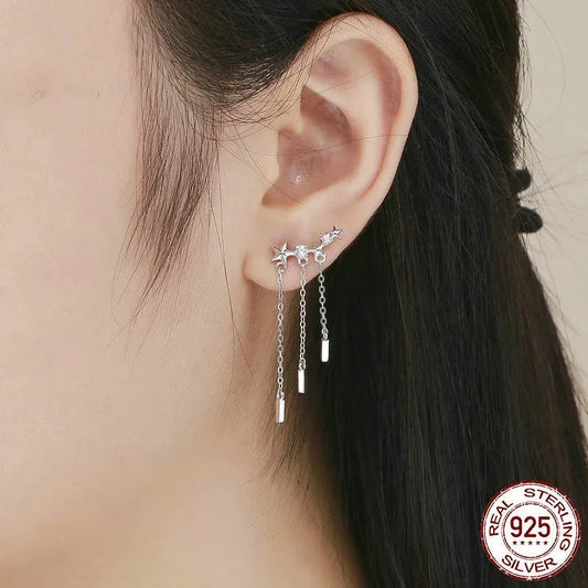 Women's 925 Sterling Silver Trendy Earrings