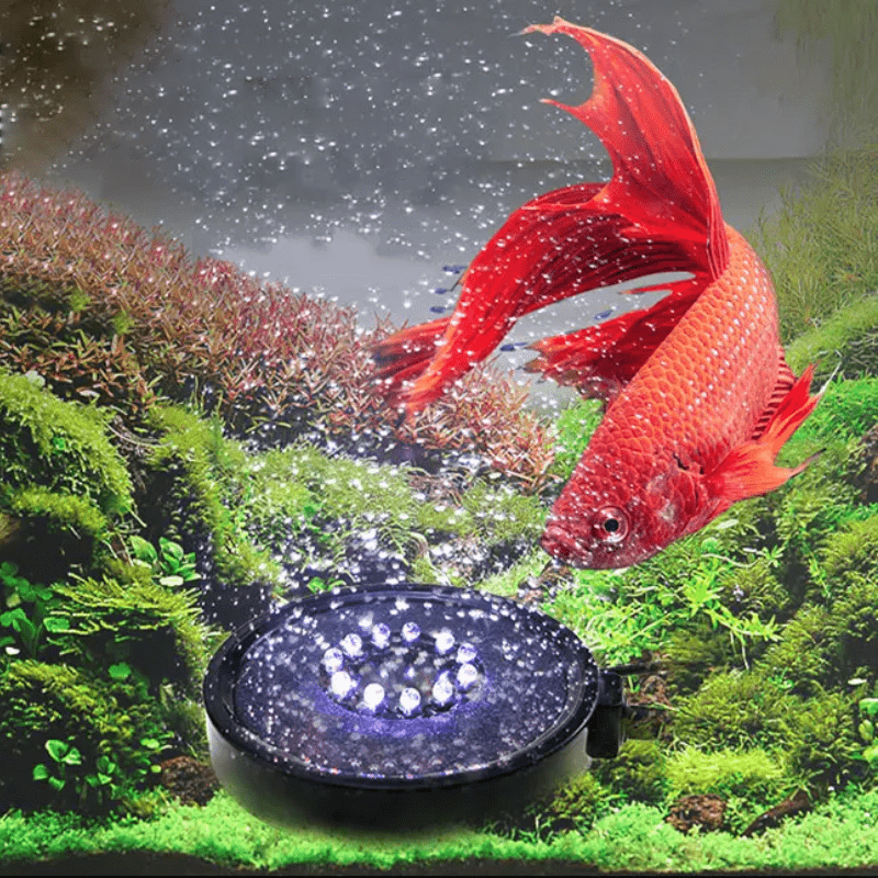 Färgglad Bubbel-Lampa till akvarium