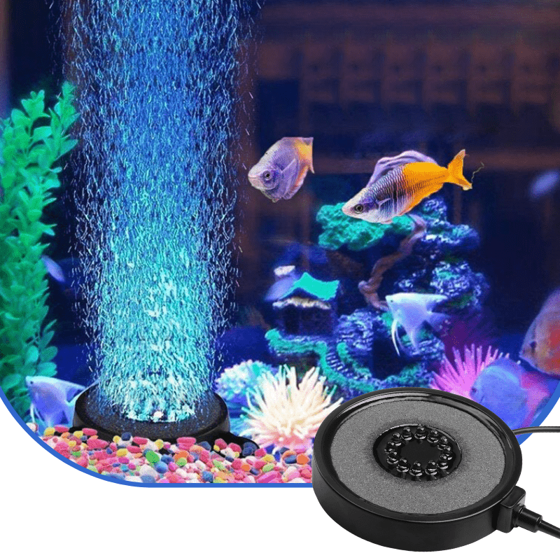 Färgglad Bubbel-Lampa till akvarium