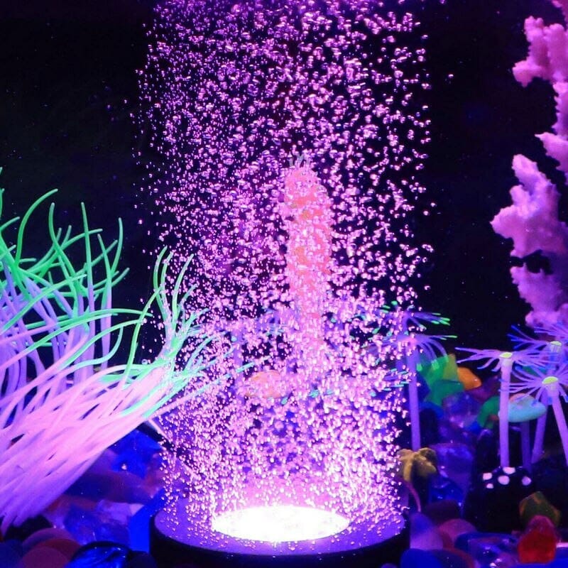 Färgglad Bubbel-Lampa till akvarium