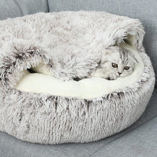Anti-ångest säng för katt och hund