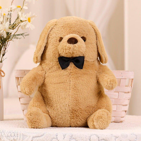 Cute Bow Tie Wearing Dog Plush Toys