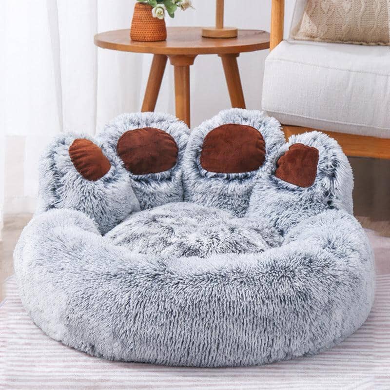 Fluffig och gosig bädd för hund och katt
