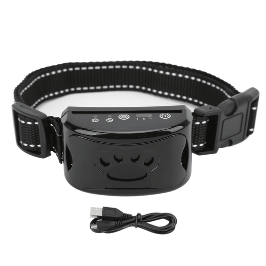 Humant anti-skall halsband för hundar