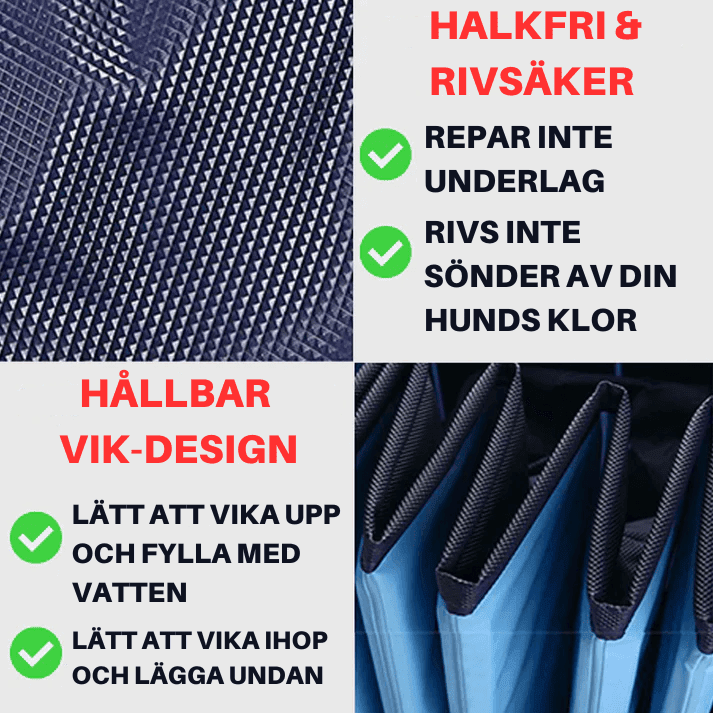 Hundpoolen Vikbar Pop-up pool