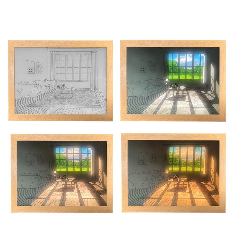ILLUMIART - Ljustavla med Belysning – Förvandla Ditt Rum med Förtrollande Konst