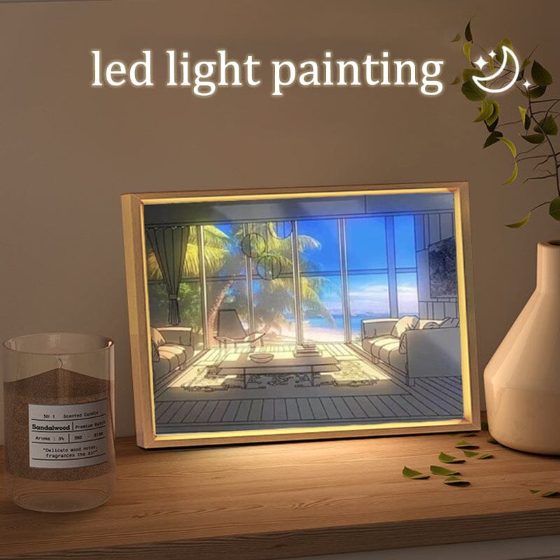 ILLUMIART - Ljustavla med Belysning – Förvandla Ditt Rum med Förtrollande Konst