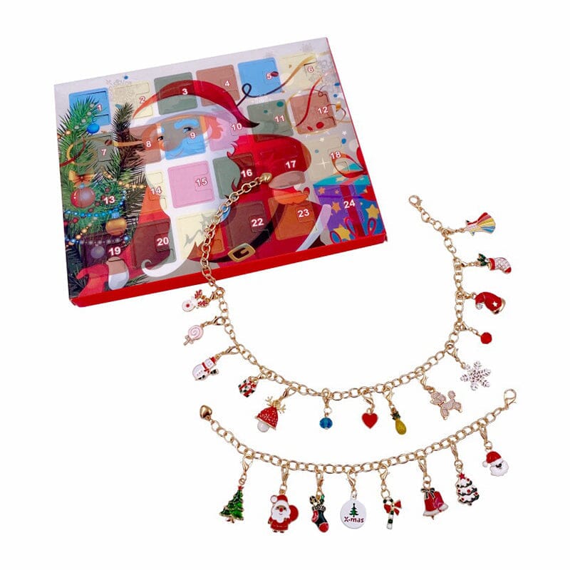 Julkalender DIY jularmband  (4 stilar）
