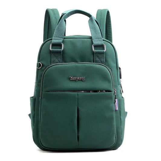 Large Capacity Multiple Pockets Women's Backpack With In-Built USB Charging Port