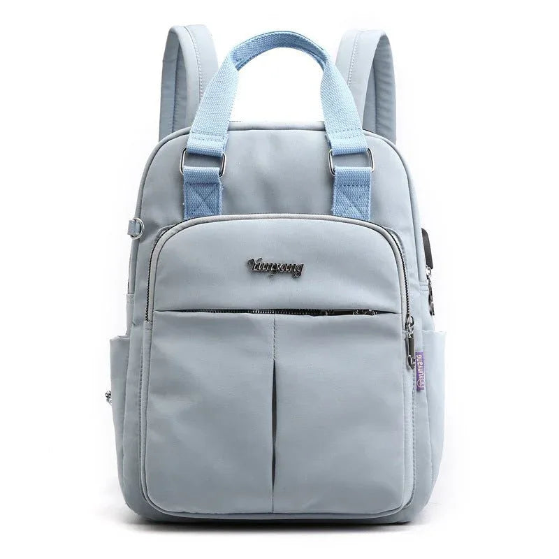 Large Capacity Multiple Pockets Women's Backpack With In-Built USB Charging Port