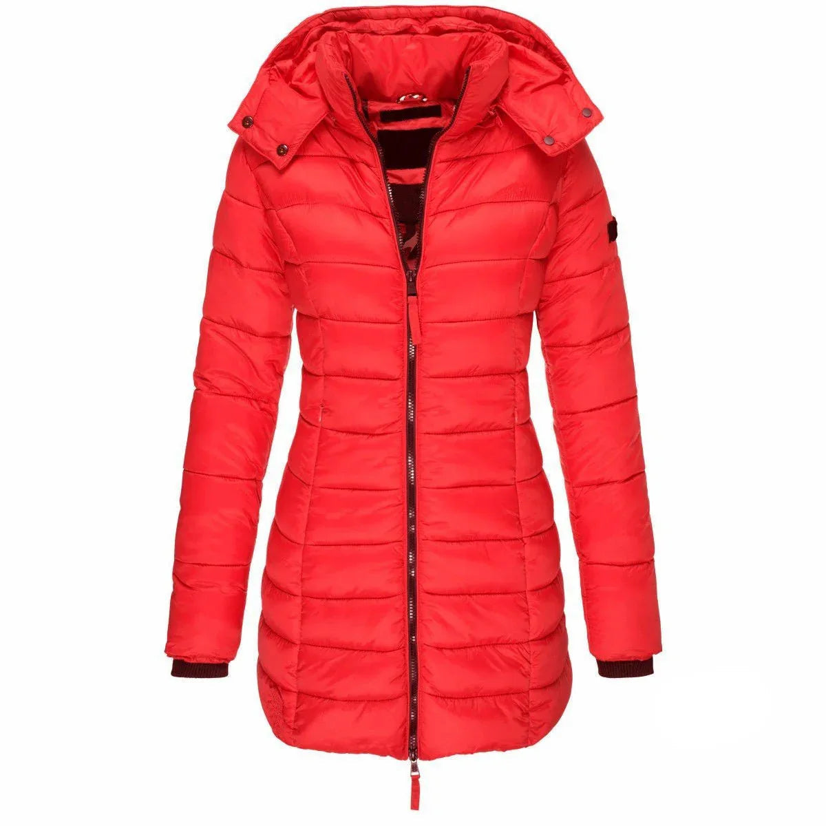 Long Warm Women's Quilted Jacket