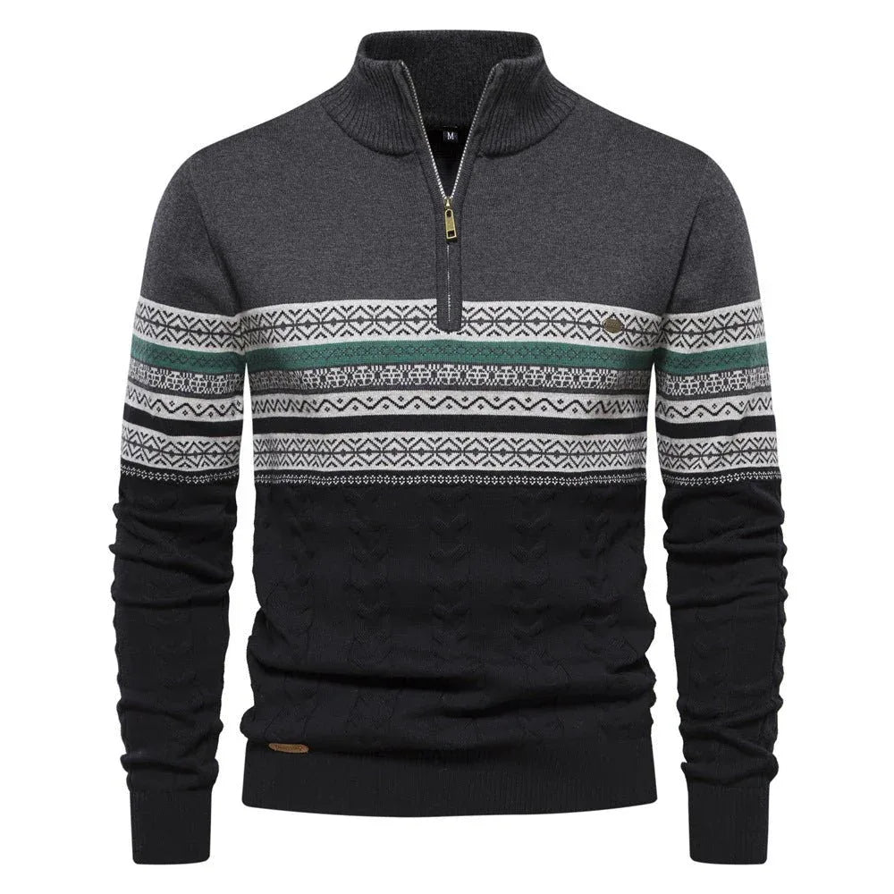 Men's Fashionable Stand-Up Collar Sweater