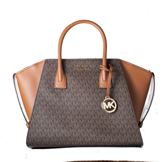 Michael Kors Handväska Avril Klassisk Amerikansk Brun