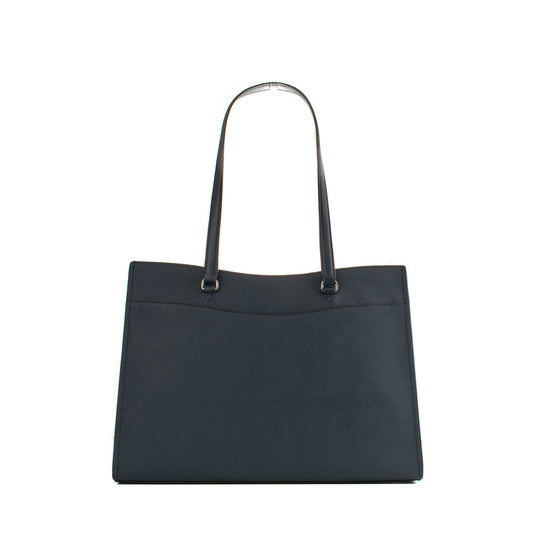 Michael Kors Axelväska 35f4stvt9l Navy Laderfinish Blå
