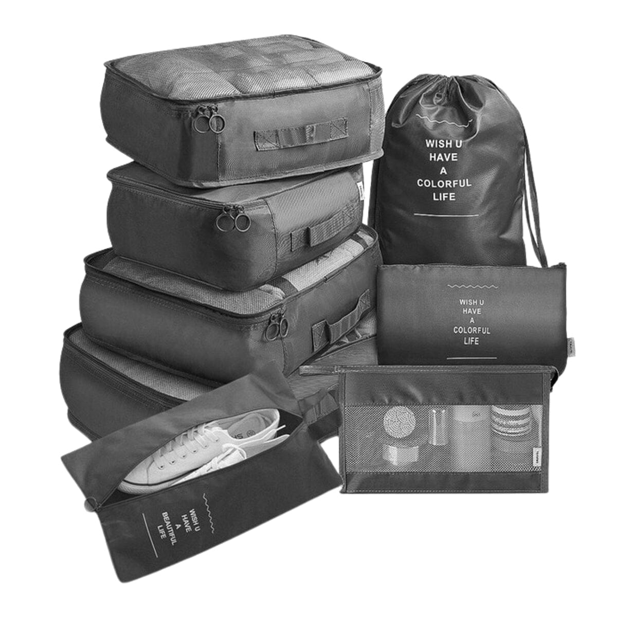 Organiseringsbags för resväska