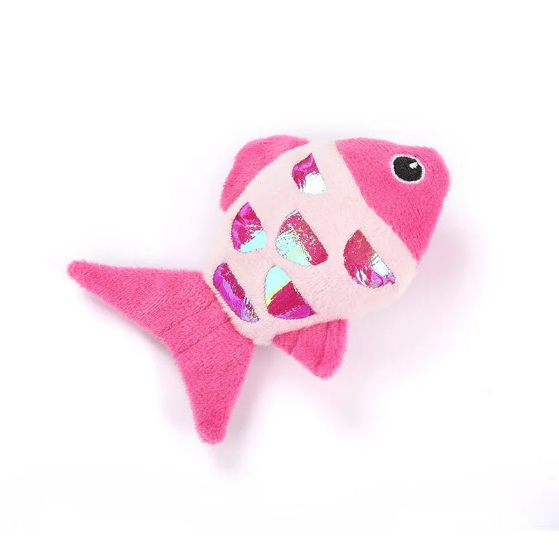 Small Plush PP Cotton Cat Fish Toys
