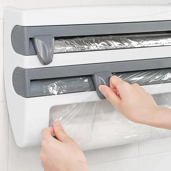 Smart Kökshållare - Effektiv Organisering och Enkel Avskärning av Plastfolie