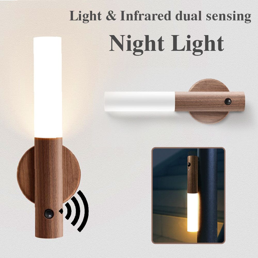 Smart närvarostyrd lampa med skymningsrelä - Uppladdningsbar och med ficklampsfunktion