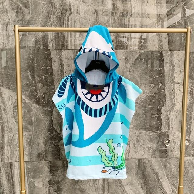 Strandhanddukar med huva för barn